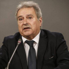 El presidente de la Diputación de Valencia, Alfonso Rus, en una reciente rueda de prensa.-Foto: MIGUEL LORENZO