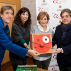 Ángel Sánchez, Ana Redondo, Ana Gallego y José Mª Viteri, ayer durante la presentación  de ‘El Desván’.-ICAL