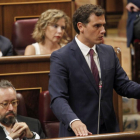 El presidente de Ciudadanos, Albert Rivera, durante su intervención en el Debate de Investidura-ICAL
