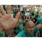 Imagen de una manifestación a favor de la educación pública-EL MUNDO