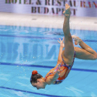 Selena Gómez realiza un salto durante el Mundial.-PHOTO DANCE