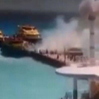 El ferry cubría la ruta Cozumel-Playa del Carmen, por lo que no se descarta que haya turistas.-ATLAS