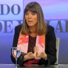 Ángela de Miguel durante ‘La Quinta Esquina’, programa emitido en La 8 Valladolid.-J. M. LOSTAU