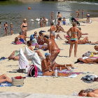 Aspecto que presentaba ayer por la mañana la playa de Las Moreras.-PABLO REQUEJO