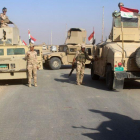 Las Fuerzas Armadas de Irak durante la operación militar que pretendía arrebatar a los yihadistas la ciudad de Rawa.-AFP / STRINGER (AFP)