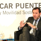 El ministro de Transportes y Movilidad Sostenible, Óscar Puente. Club de Prensa El Mundo - Conversaciones Políticas con Óscar Puente. -J.M. LOSTAU