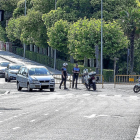 Tráfico cortado en el centro de Valladolid.-MIGUEL ÁNGEL SANTOS