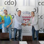 Javi Díaz, Fernando Hernández, Francisco de la Fuente, Mario Arranz y Sergio Maroto, ayer en el CDO .-J.M. Lostau