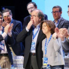 Juan Vicente Herrera, tras su discurso ante el congreso autonómico del Partido Popular de Castilla y León.-ICAL