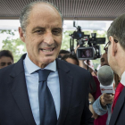 El expresidente valenciano Francisco Camps, a su llegada a los juzgados para declarar por el caso de la F1.-MIGUEL LORENZO
