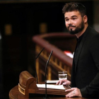 Gabriel Rufíán, en el pleno de investidura del 29 de octubre-/ DAVID CASTRO