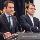 Teodoro García Egea y Alfonso Fernández Mañueco, el miércoles pasado.-J. M. LOSTAU