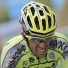 Alberto Contador, duramte la 17ª etapa del Tour, la primera alpina, entre Digne les Bains y Pra Loup.-Foto: AP / CHRISTOPHE ENA