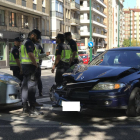 Imagen de cómo quedaron los coches después de la colisión.-LUIS MERILLAS