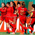 La selección española femenina sub-20.-