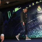 Florentino Pérez y Zinedine Zidane, el día del regreso del entrenador francés.-EL PERIÓDICO
