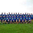 Los jugadores de la selección sub 17 de Escocia posan durante su concentración en Valladolid.-EL MUNDO