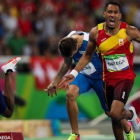 Orlando Ortega entra segundo en la final de 110 vallas.-EFE / FERNANDO BIZERRA JR