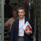 El comisario de Aguas de la CHD, Ángel González, tras la reunión de la Junta de Explotación del Alto Duero.-ICAL