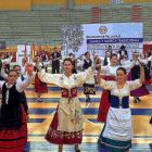 Una de las actuaciones en el Encuentro Provincial de Folclore celebrado ayer en Íscar.-EM