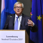 El presidente de la Comisión Europea, Jean-Claude Juncker, este mediodía.-COMISIÓN EUROPEA
