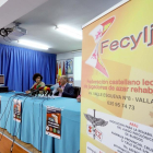 El presidente de la Federación Castellano y Leonesa de Jugadores de Azar (Fecyljar), Ángel Aranzana, presenta los datos de ludopatía de 2018.-ICAL