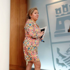 La vicepresidenta y portavoz de la Junta, Rosa Valdeón, comparece en rueda de prensa al finalizar el Consejo de Gobierno.-ICAL