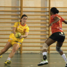 Amaia González de Garibay, con la selección universitaria ante Angola.-V.G.G