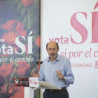 Alfredo Pérez Rubalcaba participa en un acto del PSOE en Burgos-ICAL