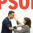 Pedro Sánchez en la reunión de la Comisión Ejecutiva Federal del PSOE.-JOSÉ LUIS ROCA