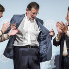 El presidente del Gobierno, Mariano Rajoy, este sábado en un acto en Valencia.-MIGUEL LORENZO