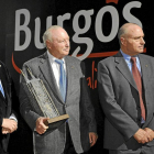 Los hermanos  Manolo, Benjamín y Adolfo Pérez Pascuas, en Burgos.-E.M.