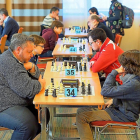 Participantes del torneo de ajedrez, ayer, en el Novotel.-PABLO REQUEJO