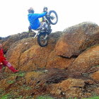 Un piloto del Club Deportivo Portillo, en una de las pruebas más exigentes.-E.M.