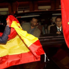 Julián Leal, durante la protesta.-JUANJO MARTIN