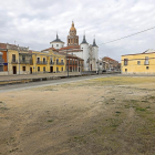 Solar donde se construirá’la Plaza Mayor de Rueda.-J.M. LOSTAU