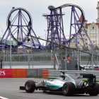 Lewis Hamilton, durante el Gran Premio de Rusia.-AFP