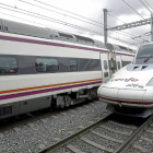 Llegada de un tren AVE a la Estación Campo Grande de Valladolid.-ICAL