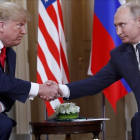 Trump y Putin, en Helsinki, el pasado 16 de julio de 2018.-AP / PABLO MARTÍNEZ MONSIVAIS