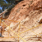 El coodirector de los yacimientos de Atapuerca, Eudald Carbonell, muestra el nuevo yacimiento 'La Paredeja'-ICAL