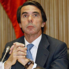 Aznar, durante la presentación de un libro de la FAES.-Foto: ARCHIVO / JUAN MANUEL PRATS