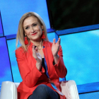 Cristina Cifuentes durante una intervención en la Conferencia Nacional del PP en Sevilla.-ICAL