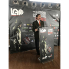 El presidente de la Federación de Pádel de Castilla y León, Santiago Toribio, en la presentación de LAP-2018.-E.M
