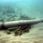 Restos de uno de los navíos de la flota con la que el rey español Felipe II quiso invadir Inglaterra hace más de 400 años.-Foto: EFE