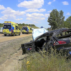 Estado en el que quedó el vehiculo tras el accidente.-ICAL