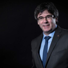El expresident Carles Puigdemont, durante una sesión fotográfica en Bruselas.-EMMANUEL DUNAND (AFP)