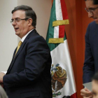 El canciller de México, Marcelo Ebrard.-AP