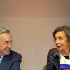 José María Marín y Josefa Fernández, durante el seminario.-ICAL