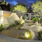 Jardín 'Pure Land Foundation Garden', premiado con la plata en el Chelsea Flower Show.-Mark Vessey