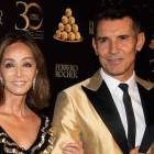 Isabel Preysler y Jesús Vázquez, en la celebración de los 30 años de Ferrero Rocher.-